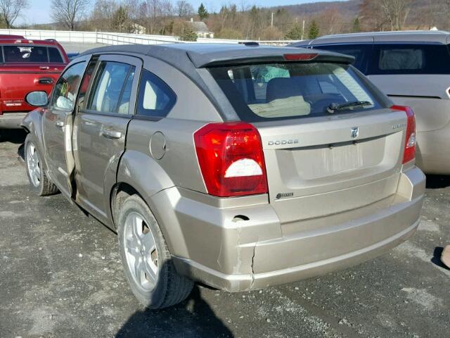 1B3HB48A19D170991 - 2009 DODGE CALIBER SX GOLD photo 3