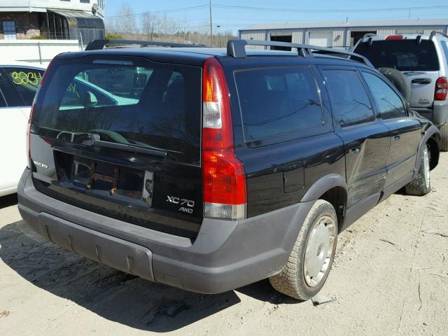 YV1SZ59H741134910 - 2004 VOLVO XC70 BLACK photo 4