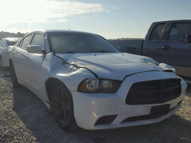 2B3CL3CG2BH609055 - 2011 DODGE CHARGER WHITE photo 1