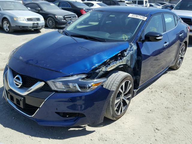 1N4AA6AP8HC373738 - 2017 NISSAN MAXIMA 3.5 BLUE photo 2