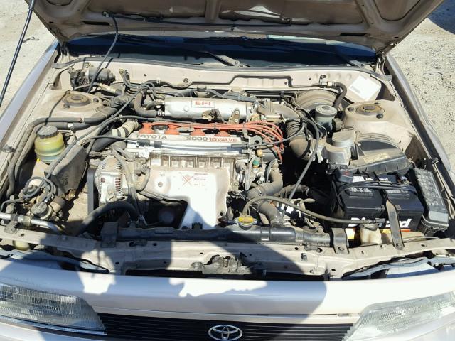 JT2SV21E2M3447930 - 1991 TOYOTA CAMRY DLX TAN photo 7