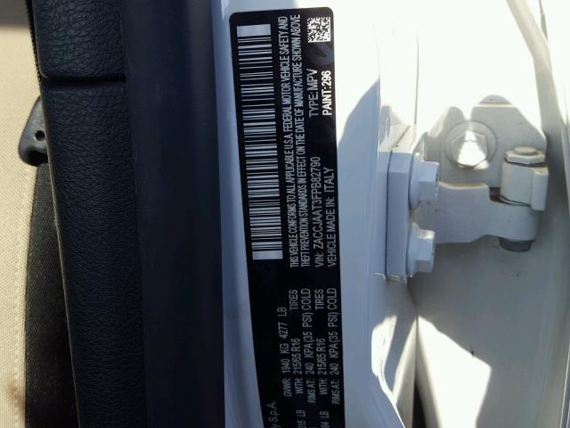 ZACCJAAT3FPB82790 - 2015 JEEP RENEGADE S Ağ foto 10