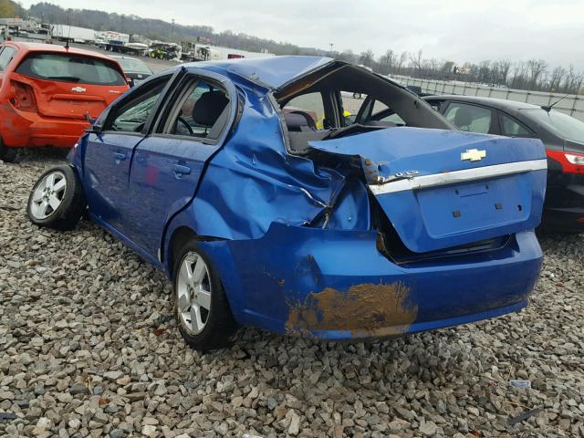 KL1TD56628B173746 - 2008 CHEVROLET AVEO BASE Mavi foto 3