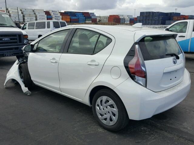 JTDKDTB36G1139768 - 2016 TOYOTA PRIUS C WHITE photo 3