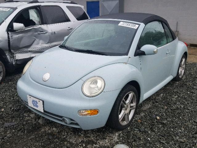 3VWCD31Y65M301168 - 2005 VOLKSWAGEN NEW BEETLE ლურჯი ფოტო 2