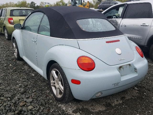 3VWCD31Y65M301168 - 2005 VOLKSWAGEN NEW BEETLE ლურჯი ფოტო 3