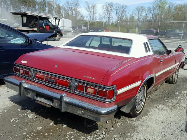 6G21H251253 - 1976 FORD TORINO RED photo 4