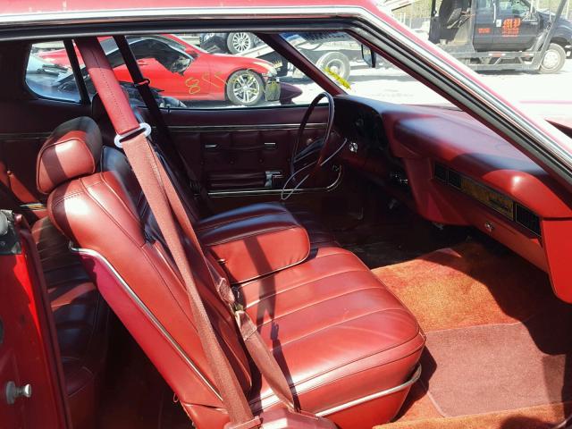 6G21H251253 - 1976 FORD TORINO RED photo 5