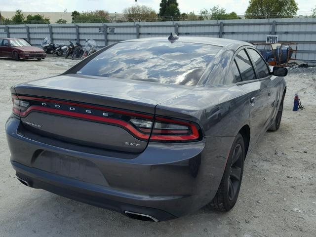 2C3CDXHG6HH523031 - 2017 DODGE CHARGER SX GRAY photo 4