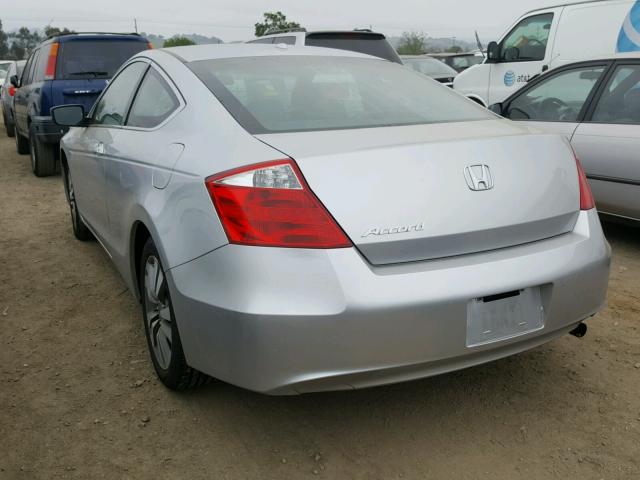 1HGCS12848A013132 - 2008 HONDA ACCORD EXL SILVER photo 3