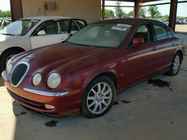 SAJDA01D1YGL46692 - 2000 JAGUAR S-TYPE MAROON photo 2