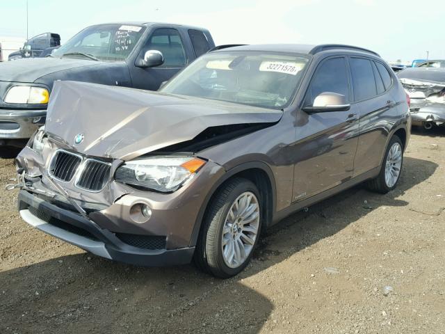 WBAVM1C57EVW48630 - 2014 BMW X1 SDRIVE2 BROWN photo 2