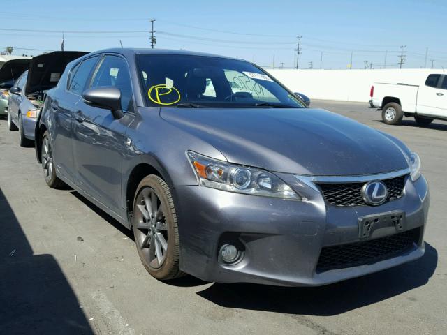 JTHKD5BH6D2128264 - 2013 LEXUS CT 200 GRAY photo 1