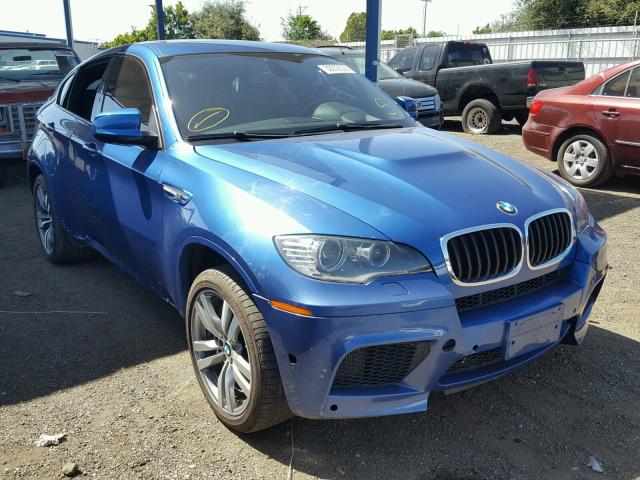 5YMGZ0C56E0C40523 - 2014 BMW X6 M BLUE photo 1