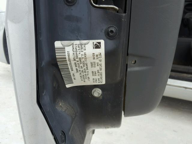 1G8AG52F55Z153338 - 2005 SATURN ION LEVEL SILVER photo 10