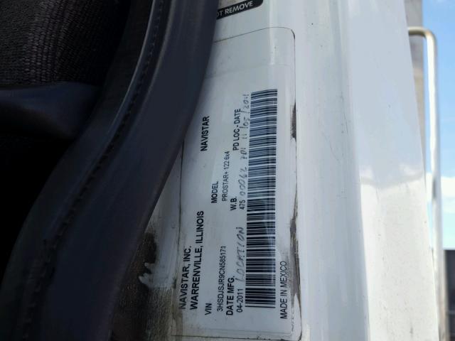 3HSDJSJR9CN585171 - 2012 INTERNATIONAL PROSTAR أبيض صورة 10