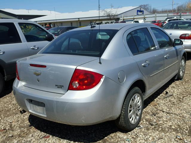 1G1AD5F52A7223490 - 2010 CHEVROLET COBALT 1LT SILVER photo 4