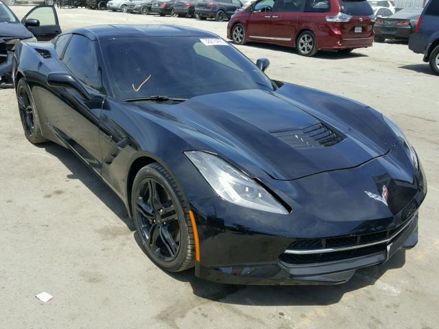 1G1YB2D7XG5107627 - 2016 CHEVROLET CORVETTE S BLACK photo 1