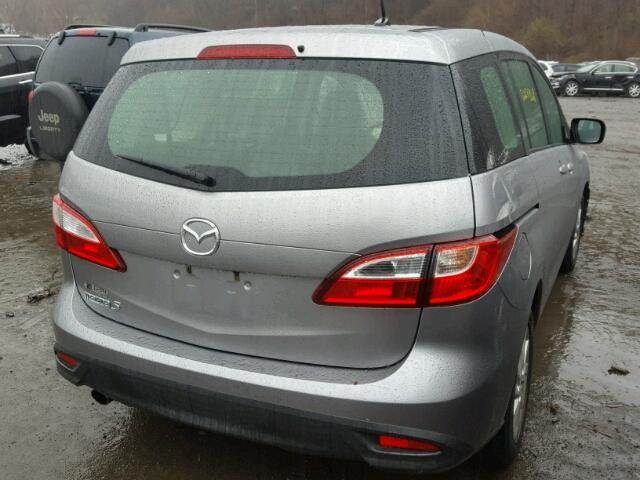 JM1CW2BLXC0103235 - 2012 MAZDA 5 SILVER photo 4