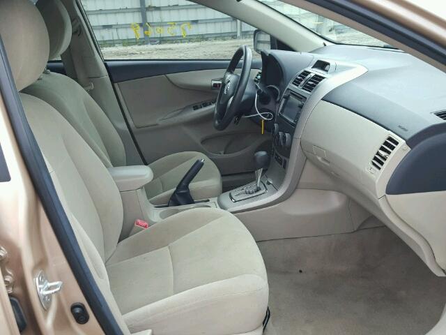 2T1BU4EE8DC997561 - 2013 TOYOTA COROLLA BA GOLD photo 5