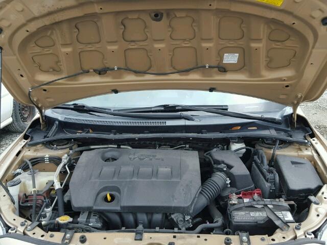 2T1BU4EE8DC997561 - 2013 TOYOTA COROLLA BA GOLD photo 7