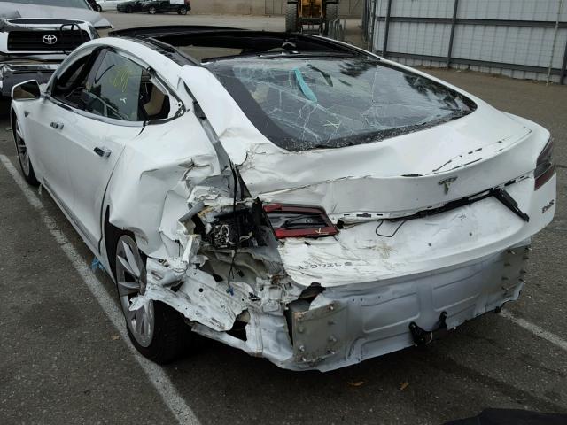 5YJSA1E46GF143635 - 2016 TESLA MODEL S WHITE photo 3