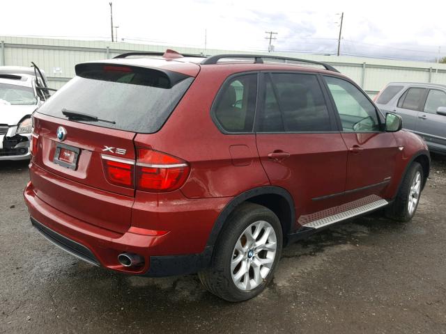 5UXZV4C57CL756725 - 2012 BMW X5 XDRIVE3 RED photo 4