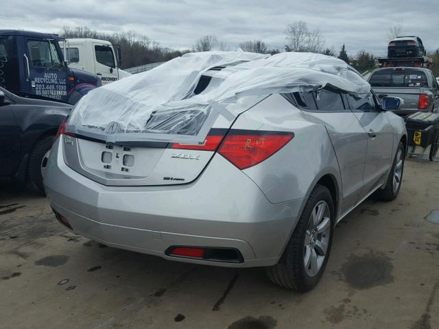 2HNYB1H48CH500931 - 2012 ACURA ZDX TECHNO SILVER photo 4