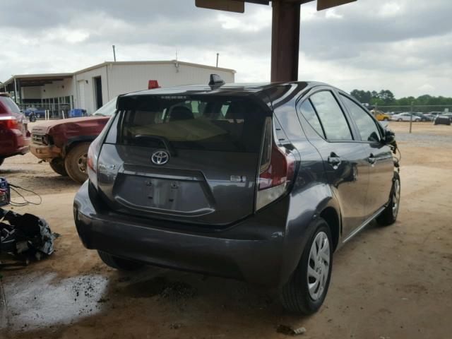 JTDKDTB3XF1587347 - 2015 TOYOTA PRIUS C CHARCOAL photo 4