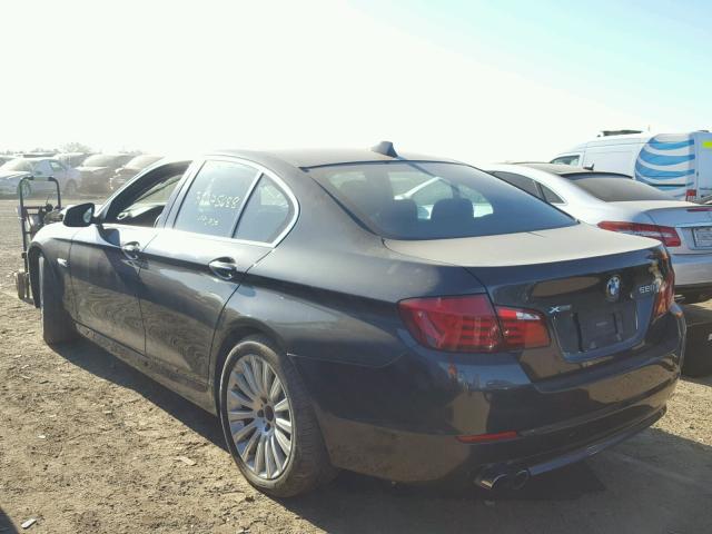 WBAXH5C53DDW12782 - 2013 BMW 528 XI BLACK photo 3