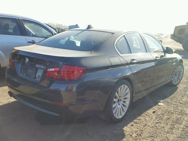 WBAXH5C53DDW12782 - 2013 BMW 528 XI BLACK photo 4