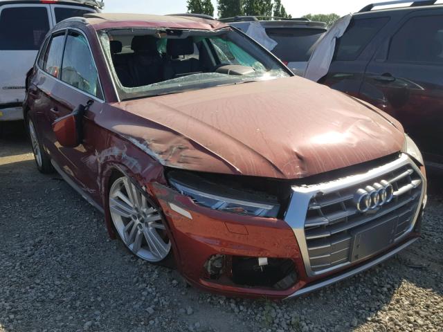 WA1CNBFY6J2119405 - 2018 AUDI Q5 PRESTIG BURGUNDY photo 1