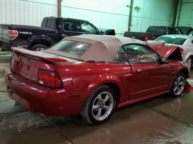 1FAFP45X12F237380 - 2002 FORD MUSTANG GT RED photo 4