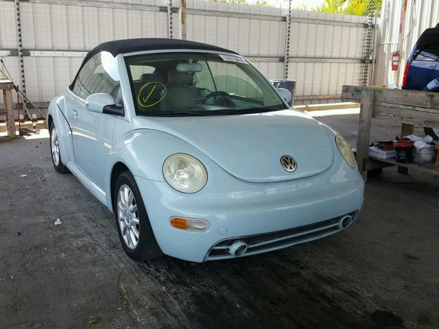 3VWCM31Y54M317330 - 2004 VOLKSWAGEN NEW BEETLE Mavi foto 1