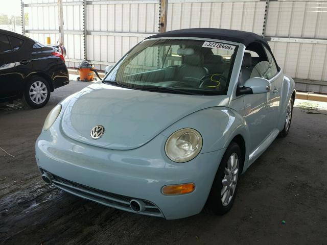 3VWCM31Y54M317330 - 2004 VOLKSWAGEN NEW BEETLE Mavi foto 2