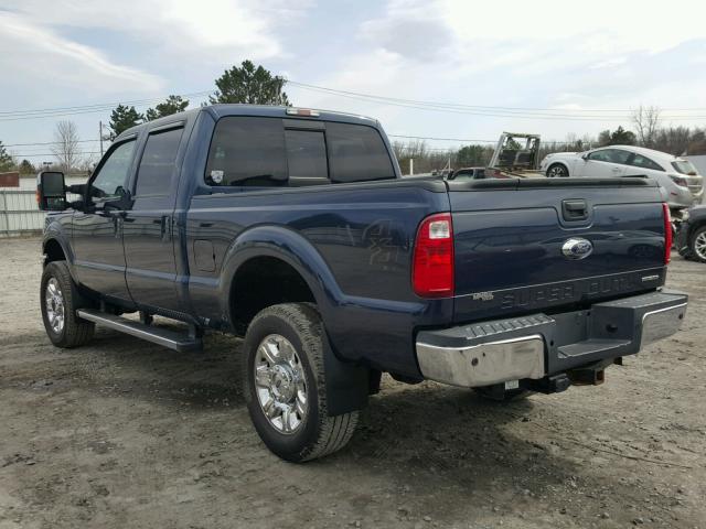 1FT8W3B63FEC20250 - 2015 FORD F350 SUPER BLUE photo 3