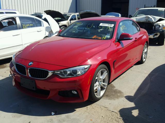 WBA3T3C51G5A41375 - 2016 BMW 435 I RED photo 2