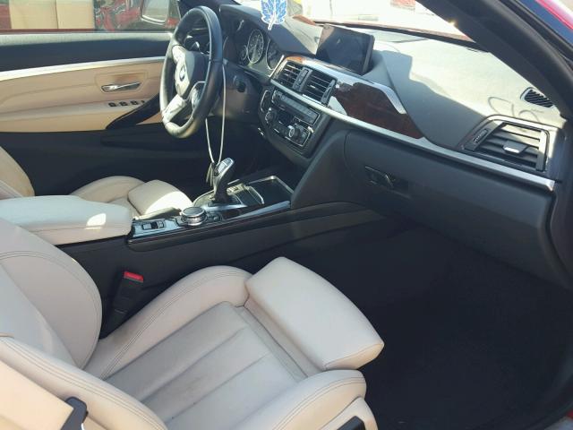 WBA3T3C51G5A41375 - 2016 BMW 435 I RED photo 5