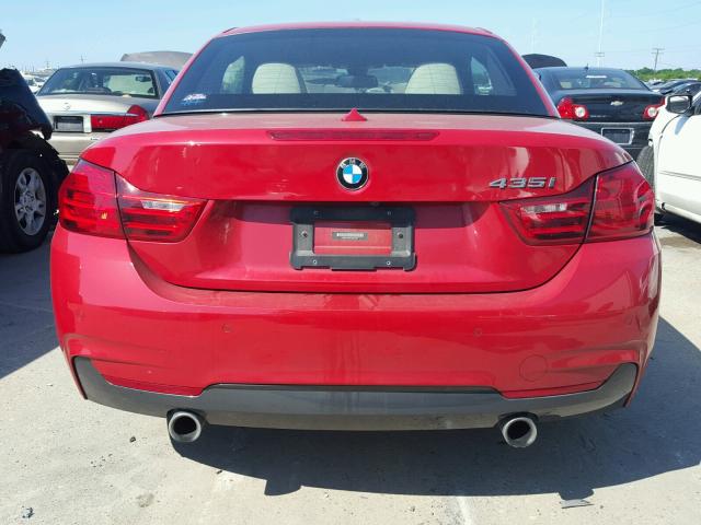 WBA3T3C51G5A41375 - 2016 BMW 435 I RED photo 9