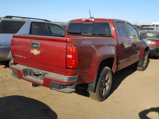 1GCGTDEN5H1216241 - 2017 CHEVROLET COLORADO Z BURGUNDY photo 4