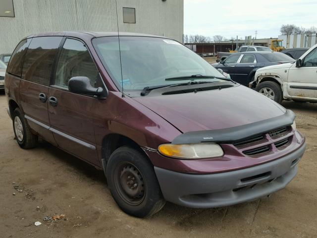 2B4GP2533YR752220 - 2000 DODGE CARAVAN MAROON photo 1