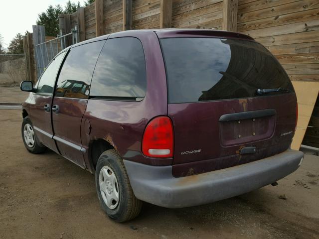 2B4GP2533YR752220 - 2000 DODGE CARAVAN MAROON photo 3