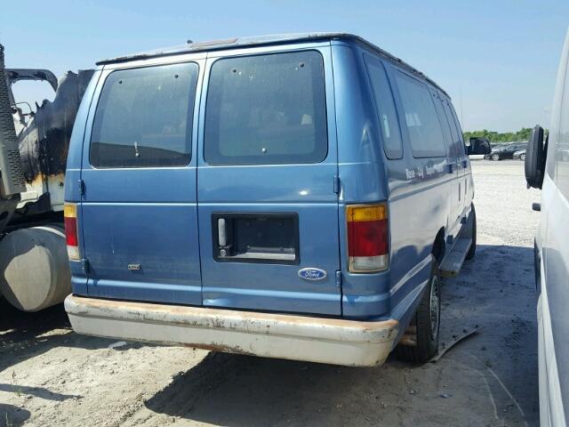 1FBJS31H9NHB25404 - 1992 FORD ECONOLINE BLUE photo 4