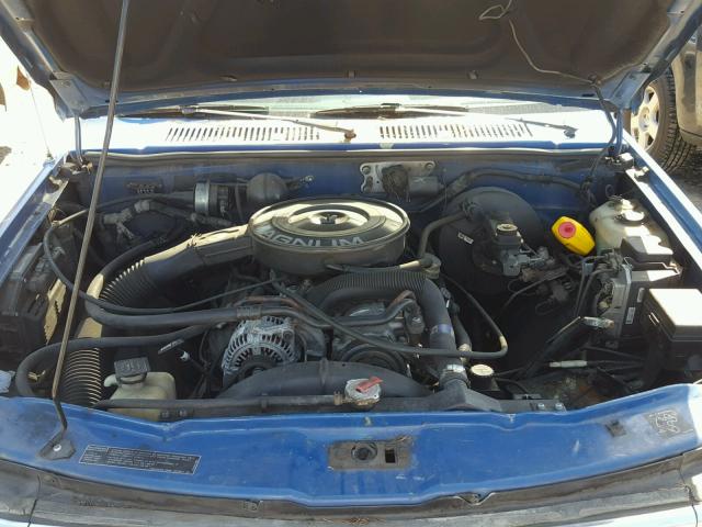 1B7GG23Y2PS287251 - 1993 DODGE DAKOTA BLUE photo 7