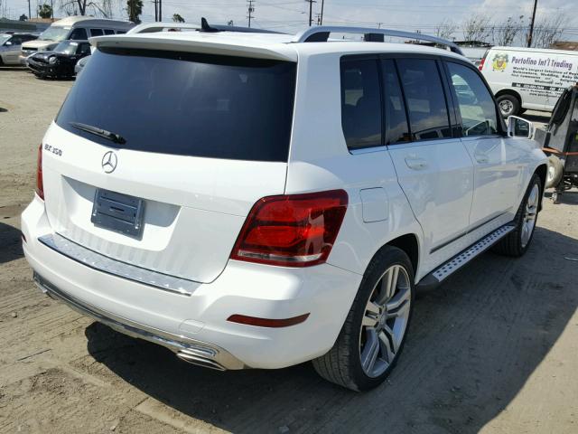 WDCGG5HB3EG257658 - 2014 MERCEDES-BENZ GLK 350 WHITE photo 4