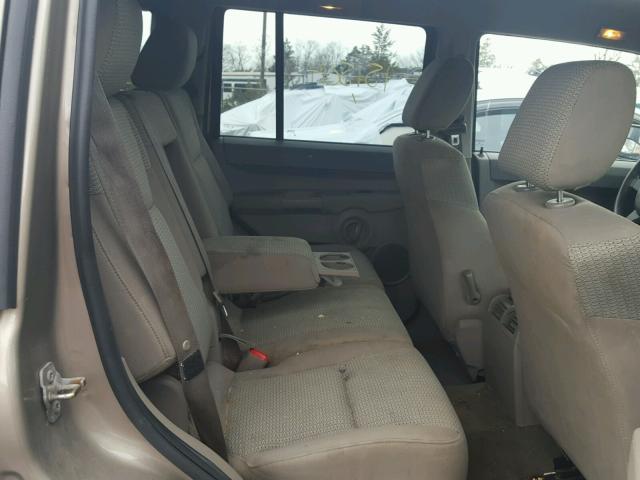 1J8HG48K66C129615 - 2006 JEEP COMMANDER BROWN photo 6