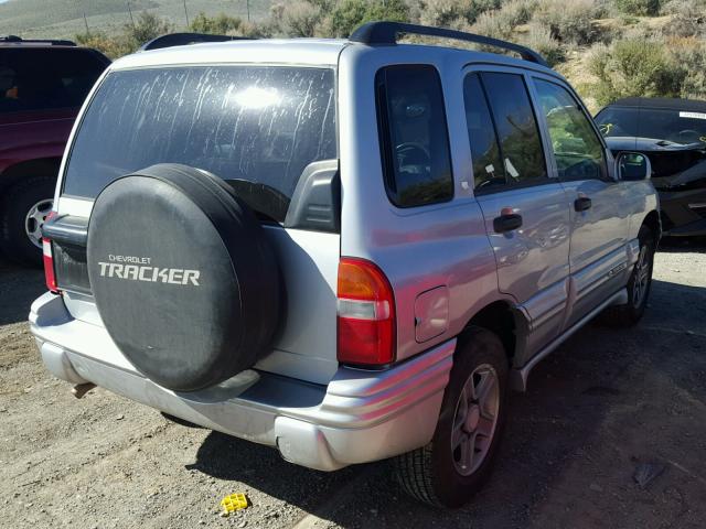 2CNBE634346900704 - 2004 CHEVROLET TRACKER LT SILVER photo 4