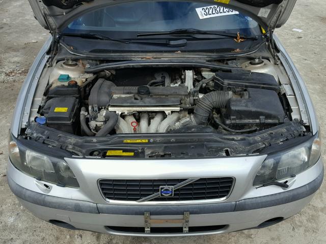 YV1RS61R822168908 - 2002 VOLVO S60 SILVER photo 7