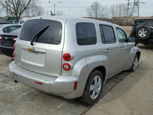 3GNCA13DX8S695355 - 2008 CHEVROLET HHR LS SILVER photo 4