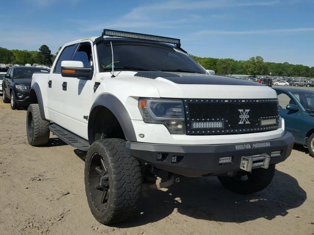 1FTFW1R69EFD04101 - 2014 FORD F150 SVT R WHITE photo 1